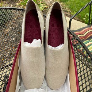 Murno Taupe Stretch Fabric Women's Shoes